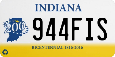 IN license plate 944FIS