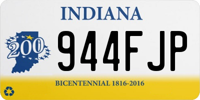 IN license plate 944FJP