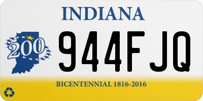 IN license plate 944FJQ
