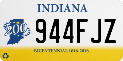 IN license plate 944FJZ