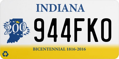 IN license plate 944FKO