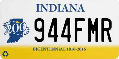IN license plate 944FMR