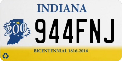 IN license plate 944FNJ