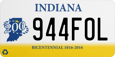 IN license plate 944FOL