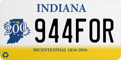 IN license plate 944FOR