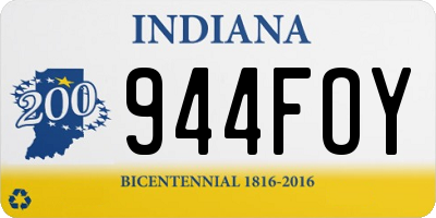 IN license plate 944FOY
