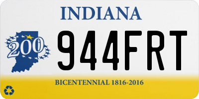 IN license plate 944FRT