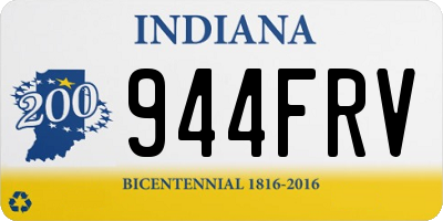 IN license plate 944FRV