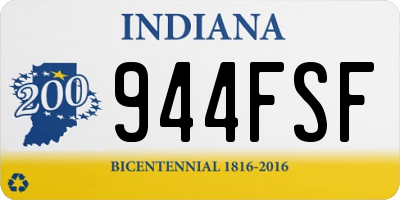 IN license plate 944FSF