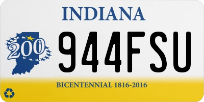 IN license plate 944FSU