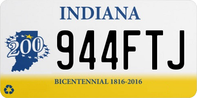 IN license plate 944FTJ