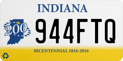 IN license plate 944FTQ