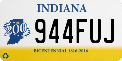 IN license plate 944FUJ