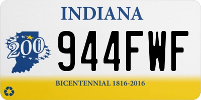 IN license plate 944FWF