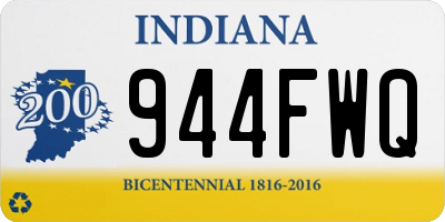 IN license plate 944FWQ