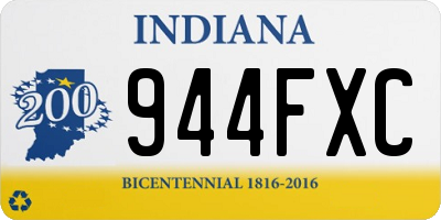 IN license plate 944FXC