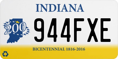 IN license plate 944FXE