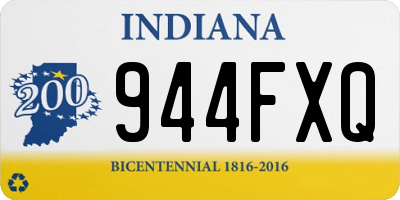 IN license plate 944FXQ