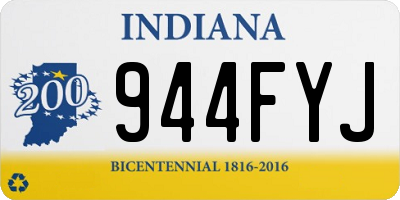 IN license plate 944FYJ