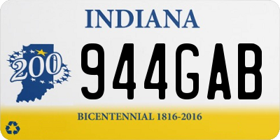IN license plate 944GAB