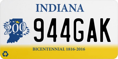 IN license plate 944GAK