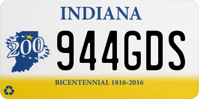 IN license plate 944GDS