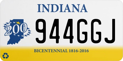 IN license plate 944GGJ