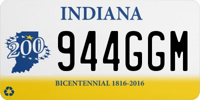 IN license plate 944GGM
