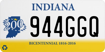 IN license plate 944GGQ