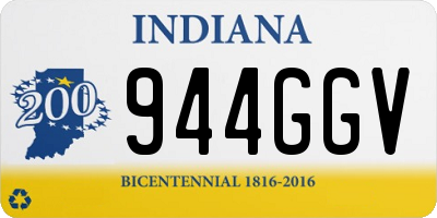IN license plate 944GGV