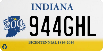IN license plate 944GHL