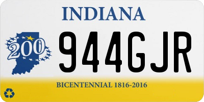 IN license plate 944GJR