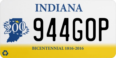 IN license plate 944GOP