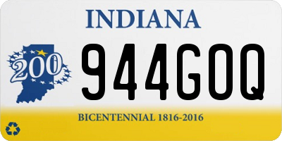 IN license plate 944GOQ