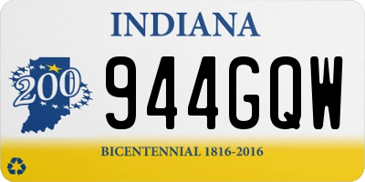 IN license plate 944GQW