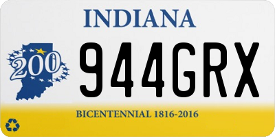 IN license plate 944GRX