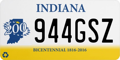 IN license plate 944GSZ