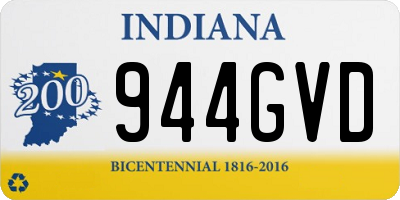 IN license plate 944GVD