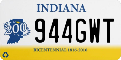 IN license plate 944GWT