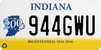 IN license plate 944GWU