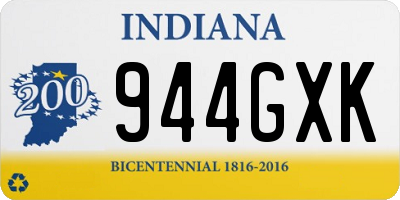 IN license plate 944GXK