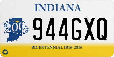 IN license plate 944GXQ