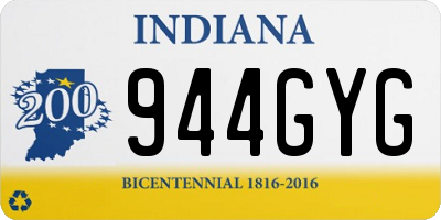 IN license plate 944GYG