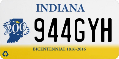 IN license plate 944GYH