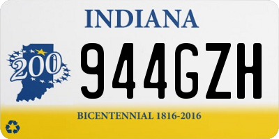 IN license plate 944GZH