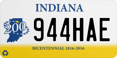 IN license plate 944HAE