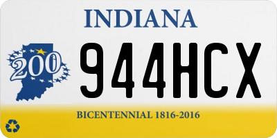 IN license plate 944HCX