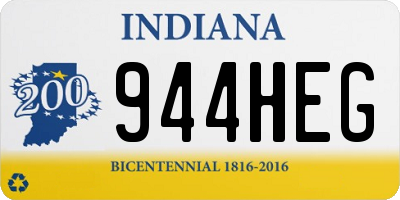 IN license plate 944HEG