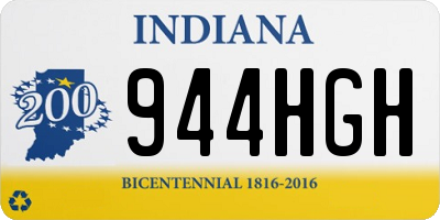 IN license plate 944HGH