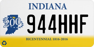 IN license plate 944HHF